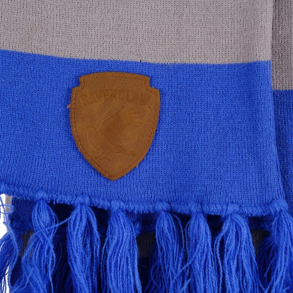 Harry Potter Wizarding World Blue Gray Scarf NWT